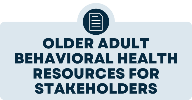 Banner to link to Behavioral Health Resources for Stakeholders page